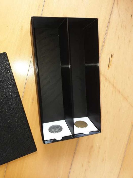 Caixa Dupla para alveolos de moedas