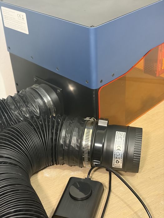 iCube 5W Laser + Ventoinha Extração 75mm + Tubo 3m