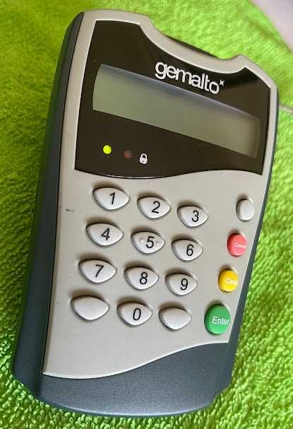 Leitor de Cartões Smart Card Gemalto PC Pinpad Reader HWP113026 D (USB)