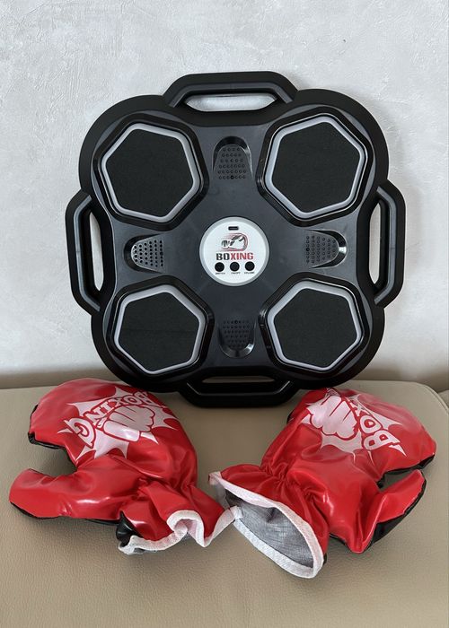 Дитячий боксерський тренажер (акумулятор, bluetooth, музика, світло)