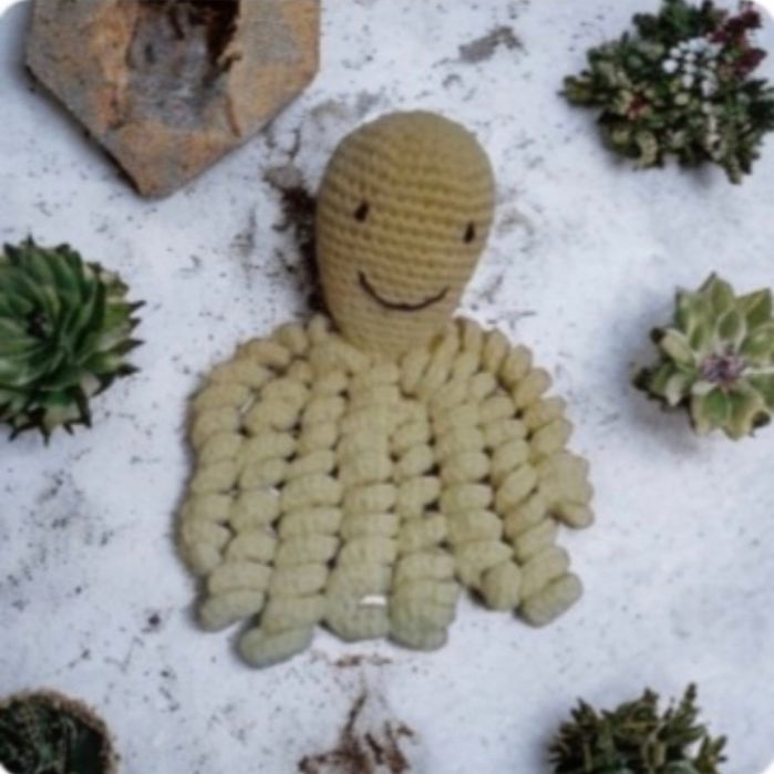 Polvo em crochê, 100% algodão