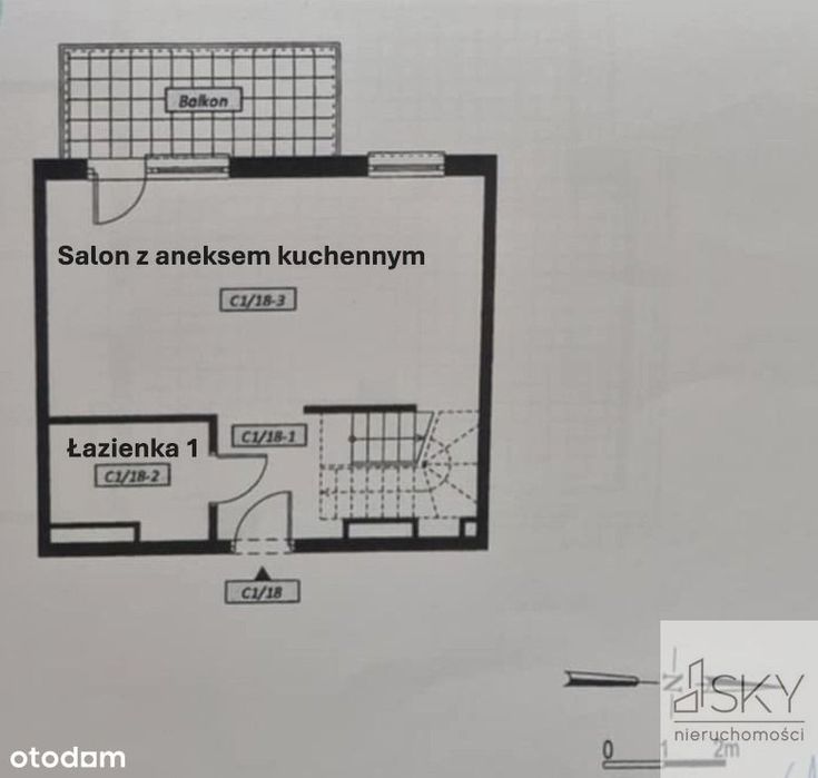 Dwupoziomowe z tarasem na dachu