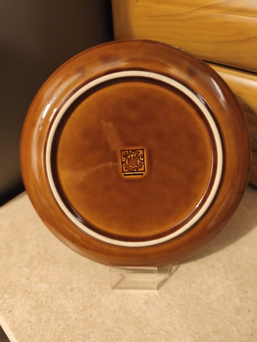 Brązowy talerz deserowy Staffel Stoneware
