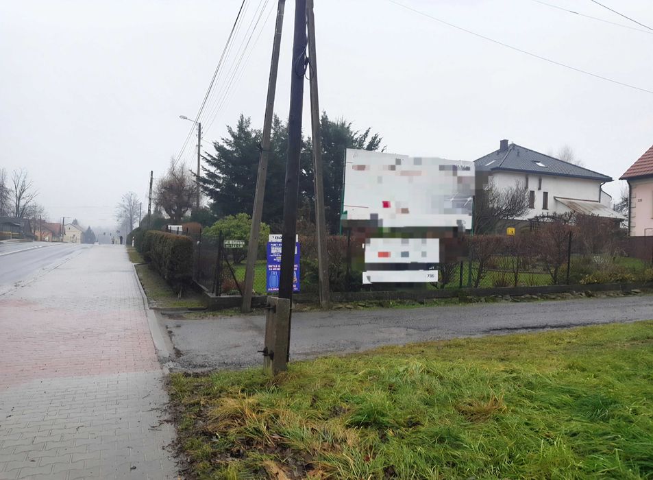 Reklama na ogrodzeniu Baner Bulowice