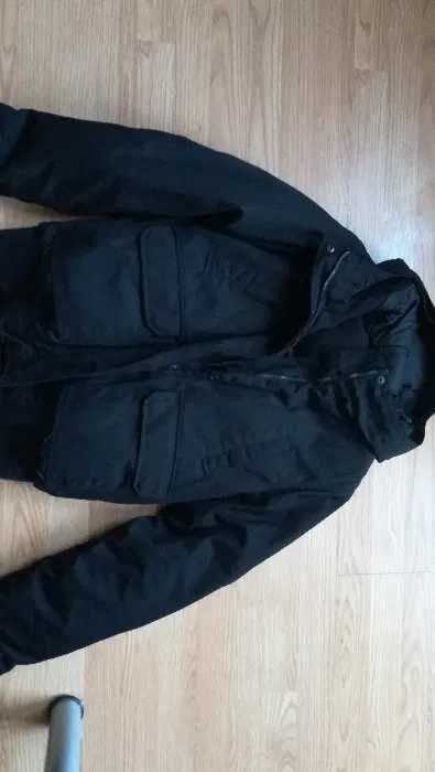Puchowa kurtka zimowa krótka nowa 38 czarna