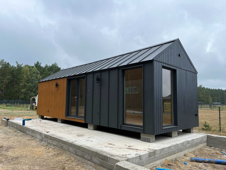 Mobilny domek całoroczny bez pozwolenia na zgłoszenie 35m2 nowy