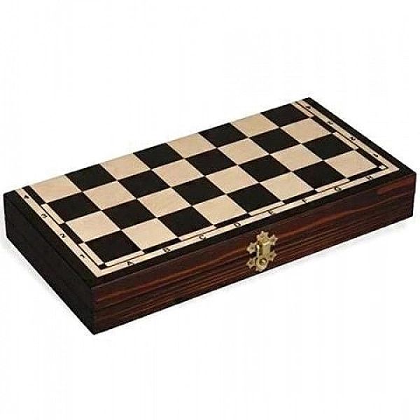 Szachy drewniane średnie 31 cm Magiera