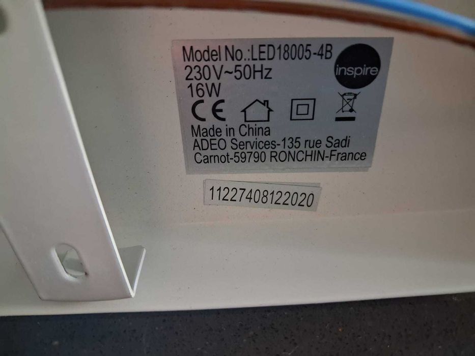 Candeeiro teto LED 4 focos