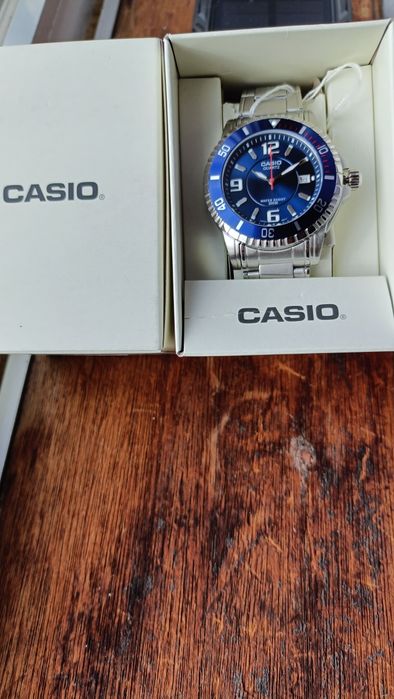 Casio MTD-1053D Azul 200M Todo em Aço