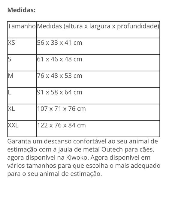 Jaula metal para cães