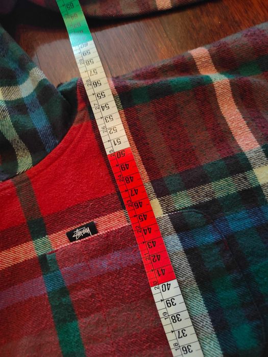 Stussy Camisa Xadrês flanela manga comprida L