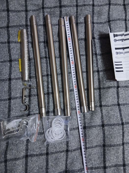 Одинарний регульований карниз для штор від 78 см до 200 см