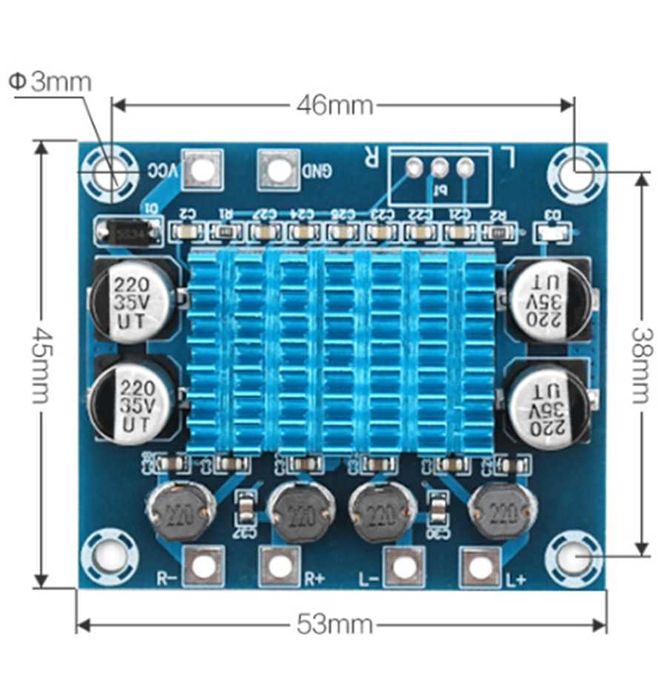Усилитель 2x30Вт D-класс TPA3110