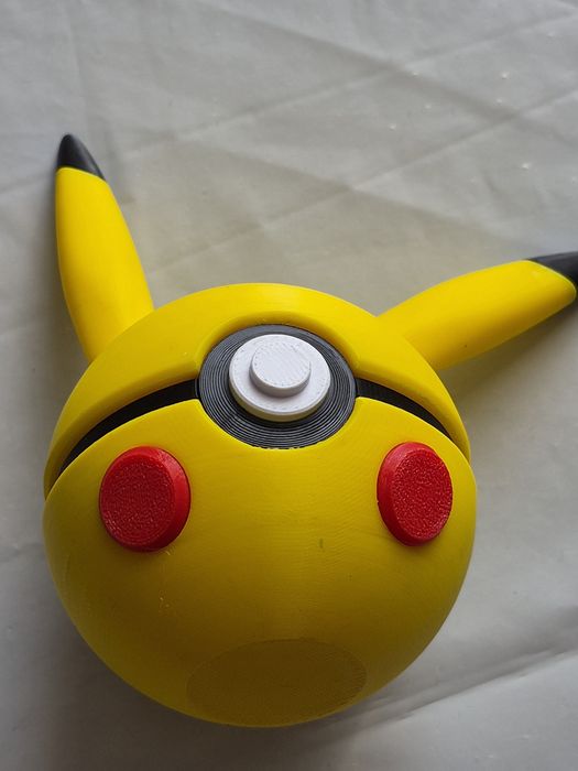 Figurka Pikachu Ball Pokemon - Druk 3D (Brak ogonka, okazja!)