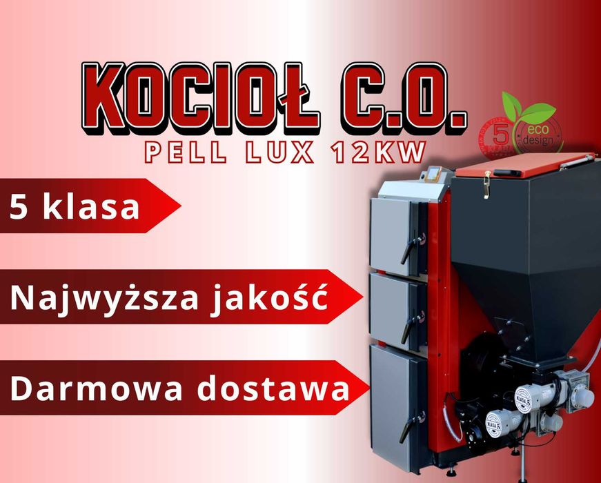 Kotły Kocioł Piec TECHNIX PELL LUX 12 kW na pellet - PRODUCENT