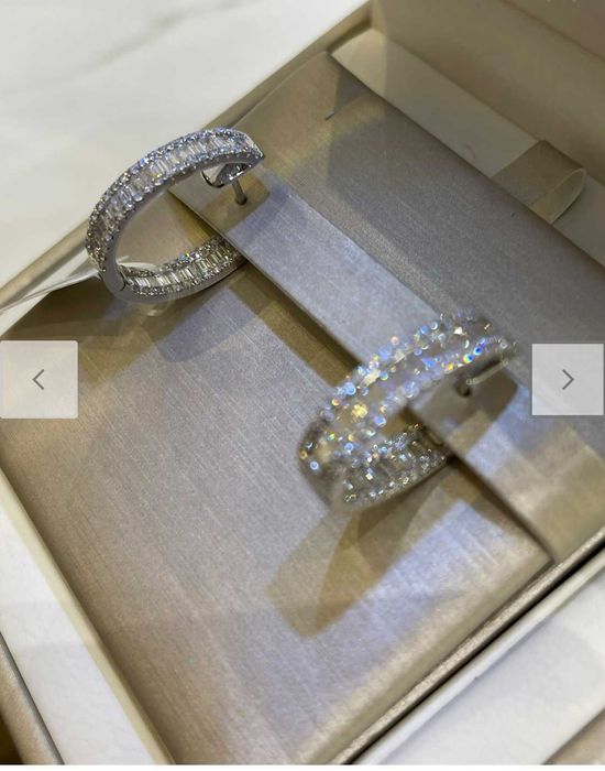 Kolczyki Infinity 3.30 CT VVS FG 750 bagiety