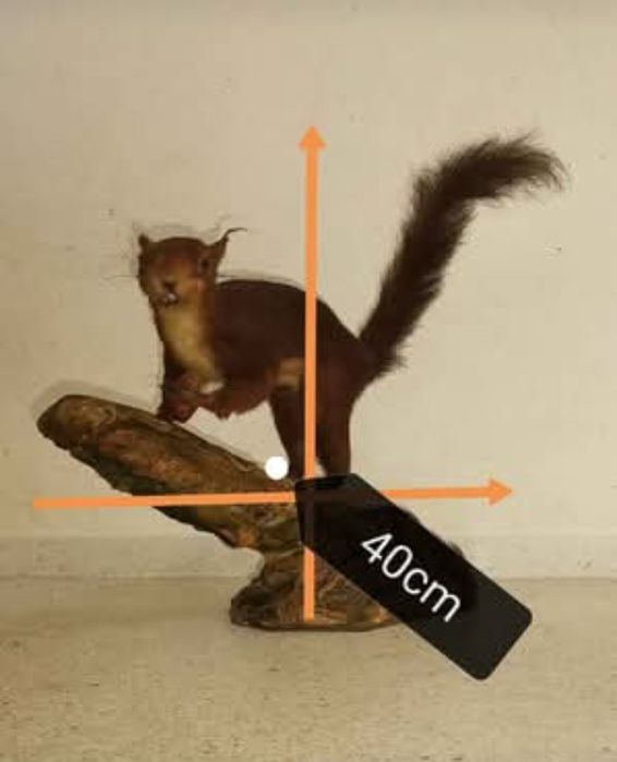 Peça decorativa , sobre marfinite 40/40cm