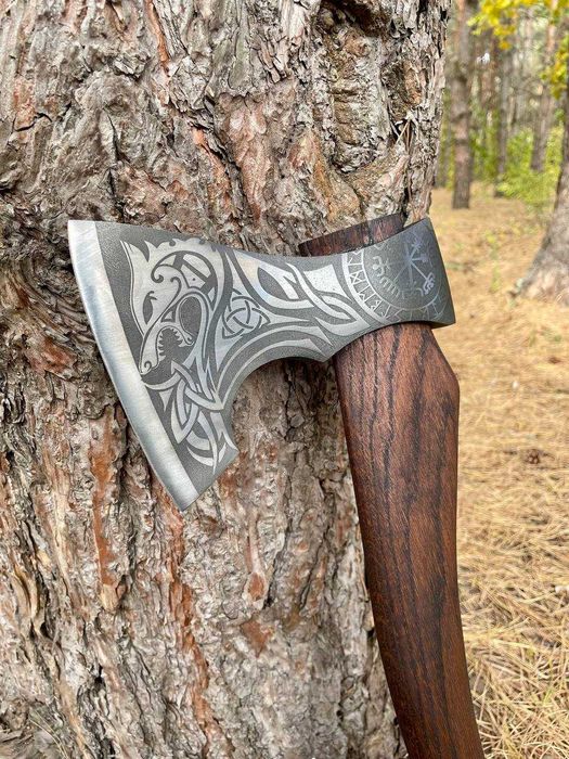 Сокира ручної роботи Локі TR17 Топор ручной работы на подарок мужчине