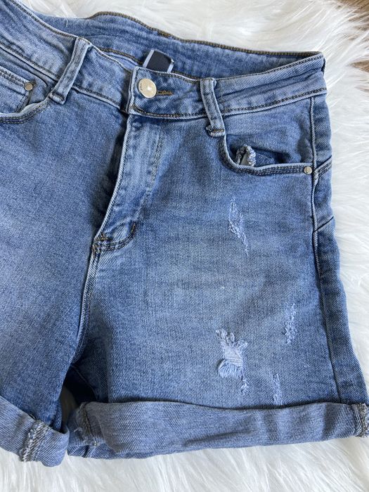 Niebieskie spodenki jeansowe XS/34