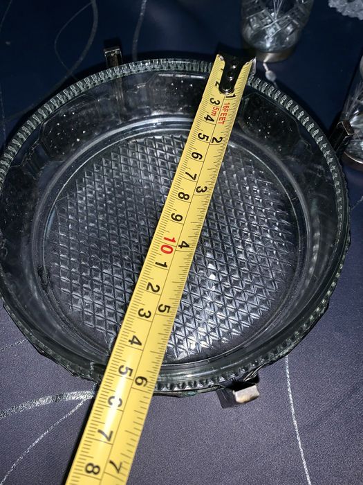 Графин  рюмки конфетница солянка хрусталь  мельхиор