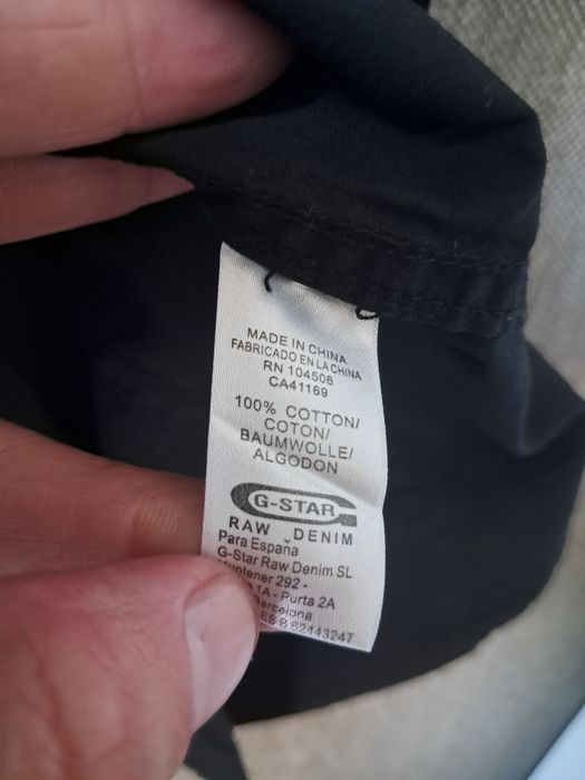 Чорна бавовняна теніска від G-Star Raw