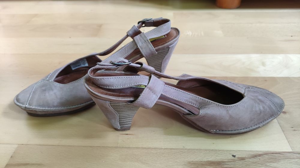 Sandały na obcasie, Lemar design, skóra naturalna, 37