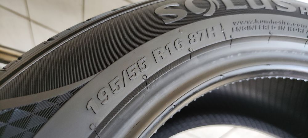 4x 195/55R16 Kumho Solus HS63 87H 2025r 3 lata gwar.