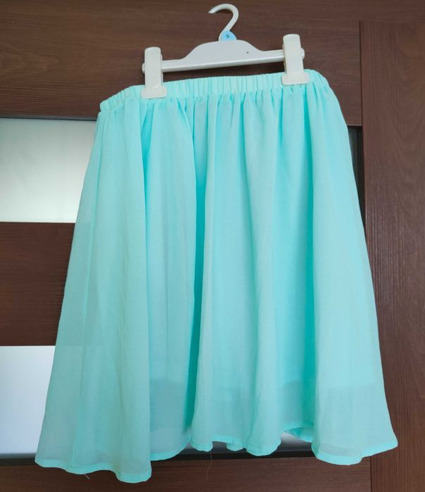 Miętowa spódniczka XS