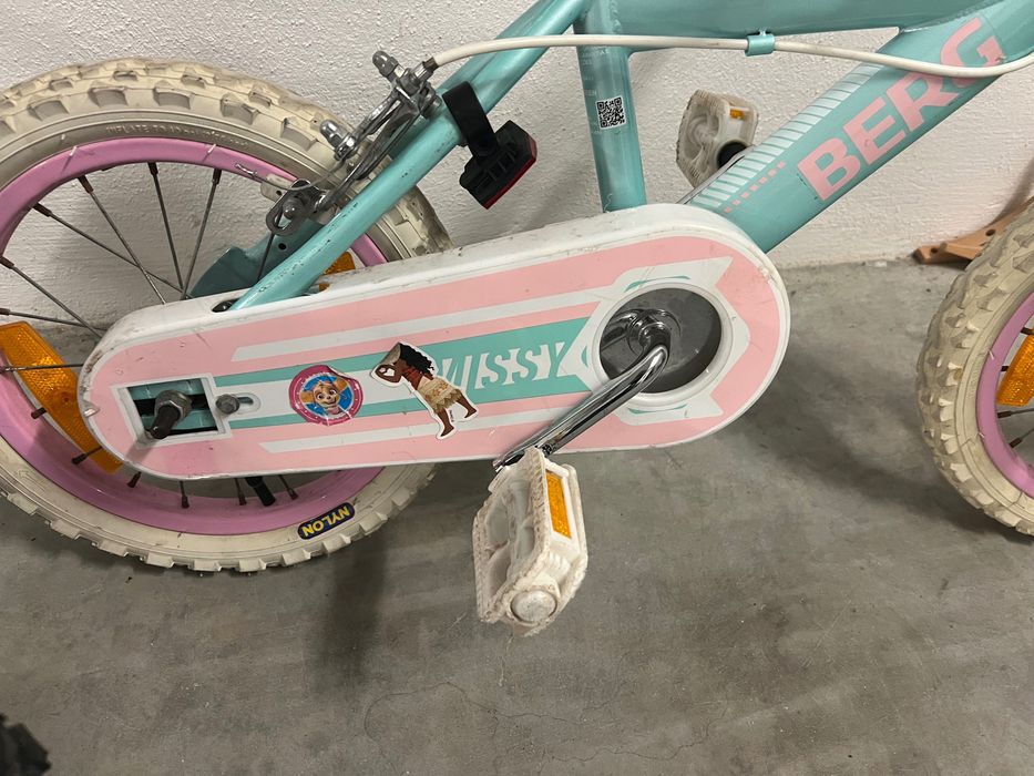 Bicicletas infantis Spider Man e Berg verde Rosa , crianças entre 3 e 8 anos.