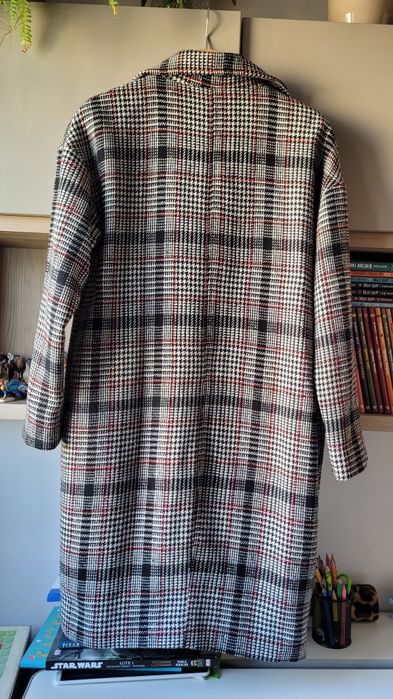 NOWY Płaszcz damski klasyczny przejściowy oversize rozm.38