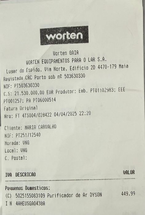 Dyson Purificador de AR