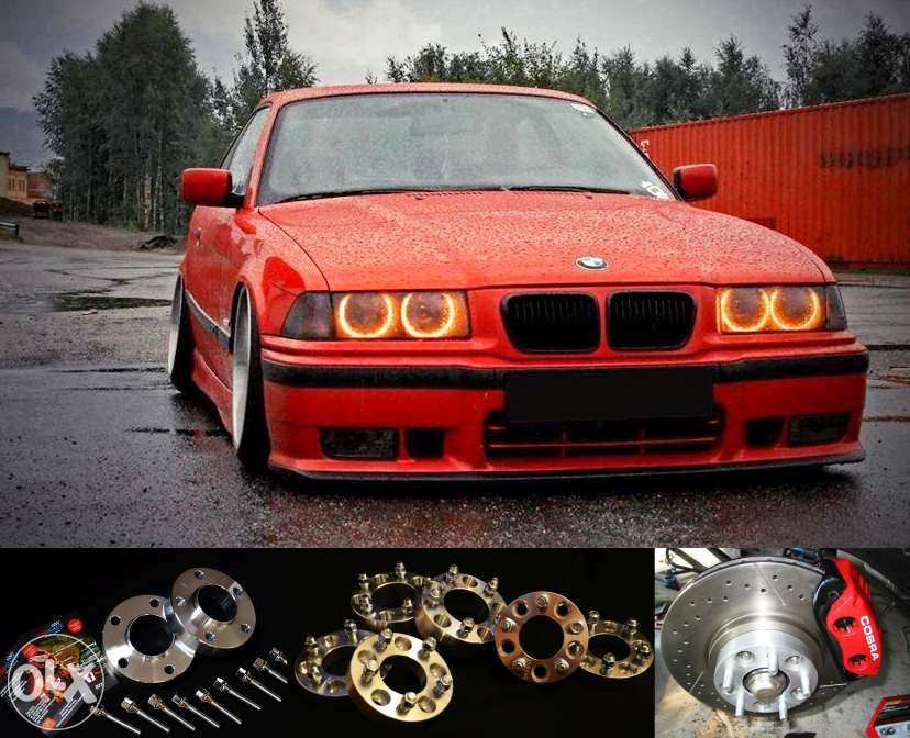 DYSTANSE +ŚRUBY do poszerz osi BMW E30 E36 E60 E90 10,15,20,25,30mm