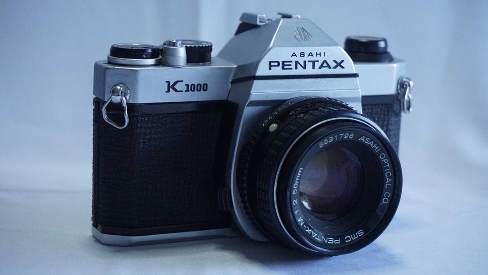 Pentax K1000 Kit Completo | 4 Lentes + Flash Metz + Acessórios | Para Peças / Reparação