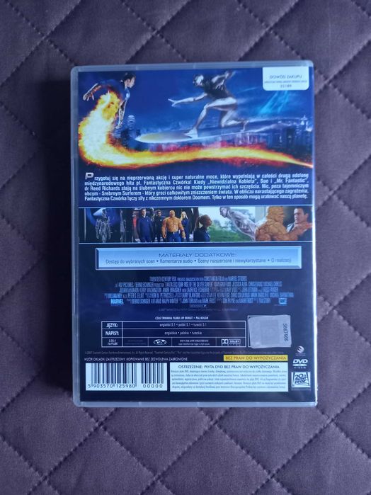 Fantastyczna Czwórka. Narodziny Srebrnego Surfera DVD