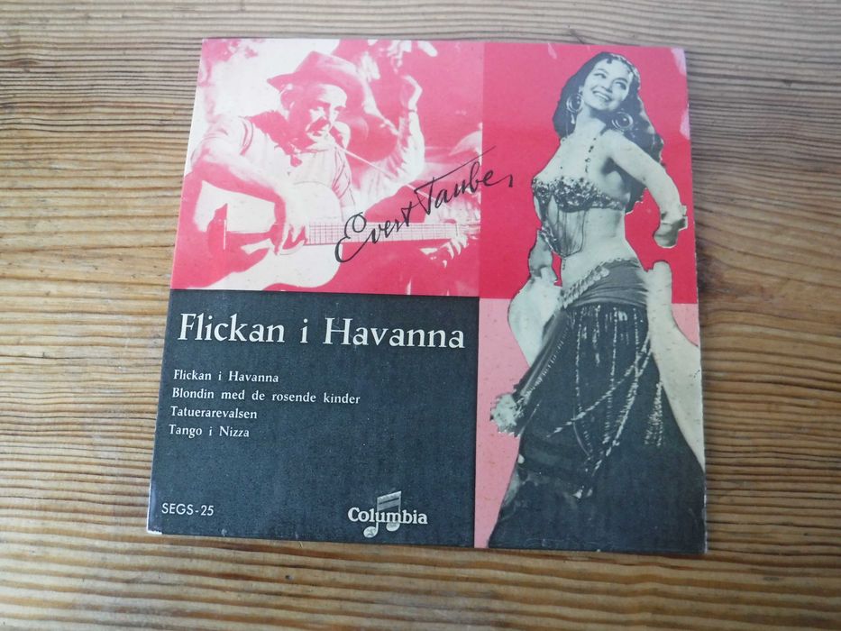 Evert Taube – Flickan I Havanna 7" EP UNIKAT ZOBACZ