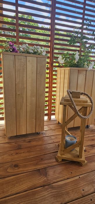 Lampion drewniany 50cm