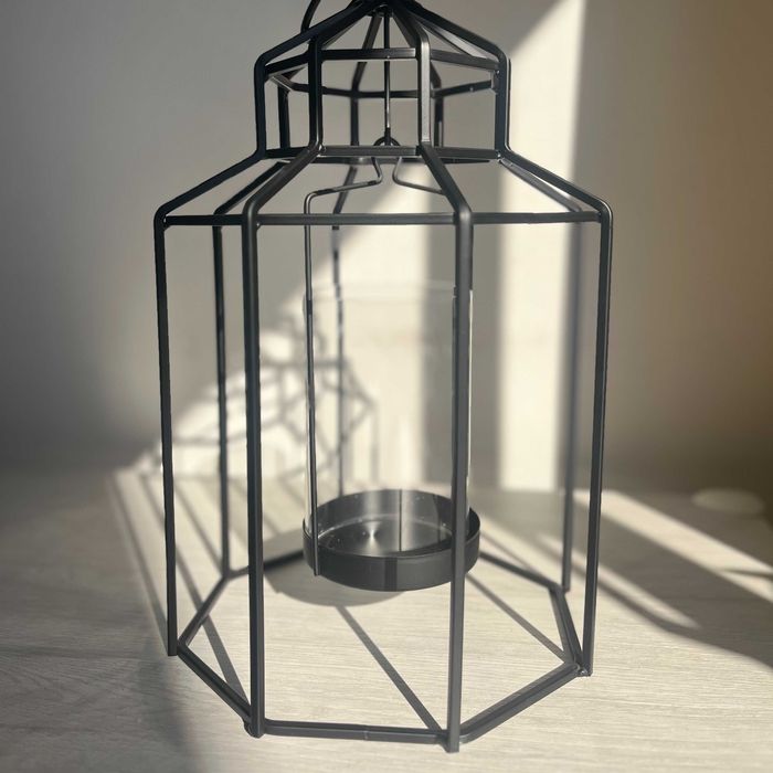 Porta vela - Género gaiola (suspensa) - Como novo