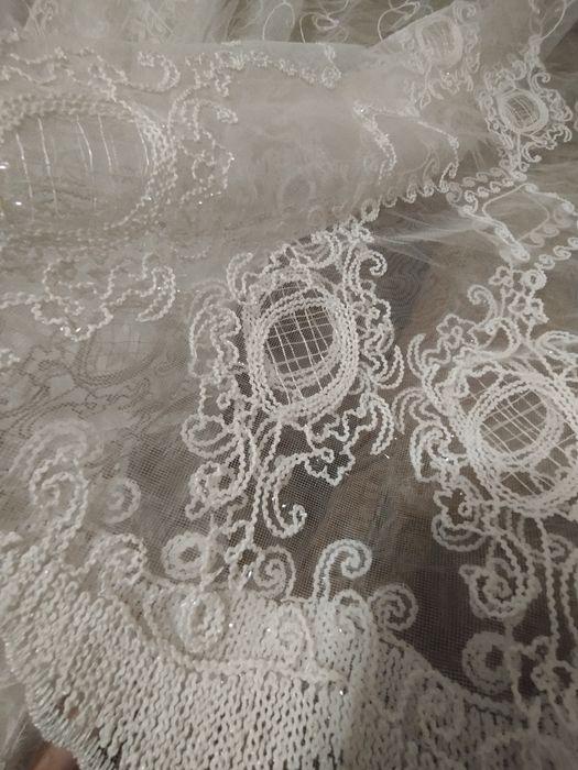 Тюль біла кордова 10м