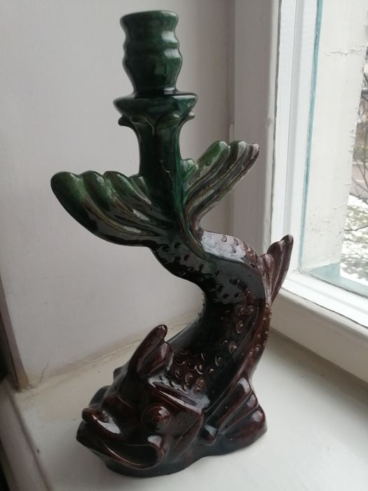 Подсвечник керамический "Рыба"