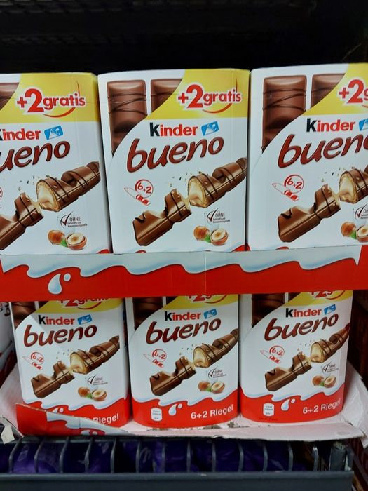 Кіндер Bueno, Kinder Riegel, Milka Nussini, Haribo