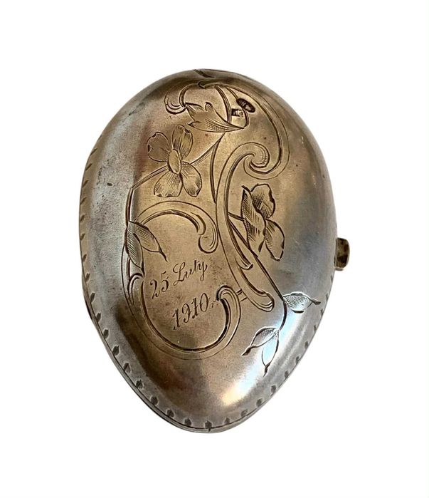 Dawna Portmonetka Pugilares Harmonijkowy Srebro 84