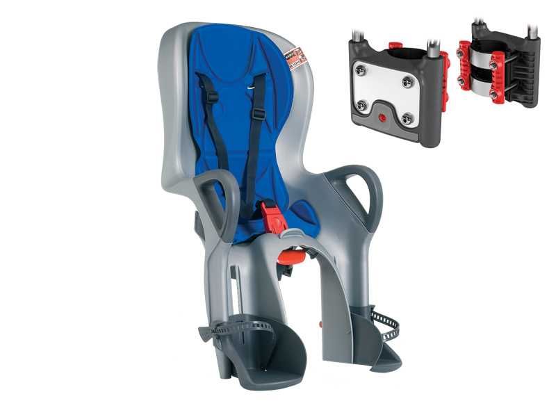 Fotelik rowerowy tylny Okbaby OKB-10-722-SR-NEW szary NOWY