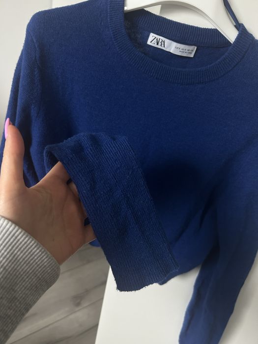 Sweter Zara granatowy