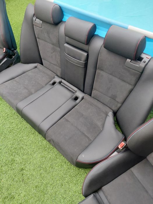 Bancos Bmw E39 Pack M Personalizados Alcântara e Pele Preta Novos