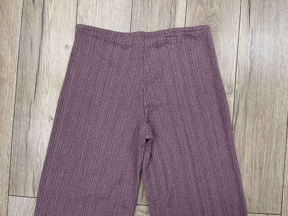 Pull&Bear Spodnie bambula w paski Brudny róż