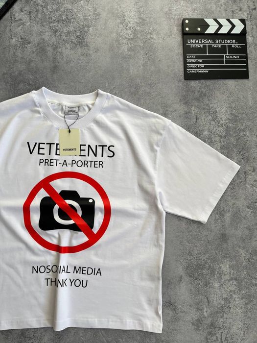 Футболка VETEMENTS Antisocial оверсайз