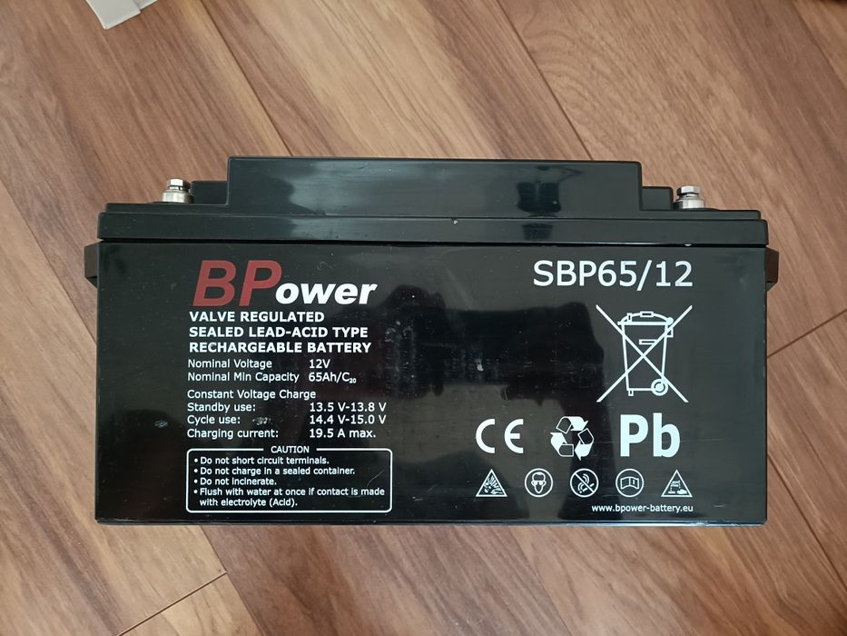 Akumulator AGM bateria do łodzi zasilanie biwakowe