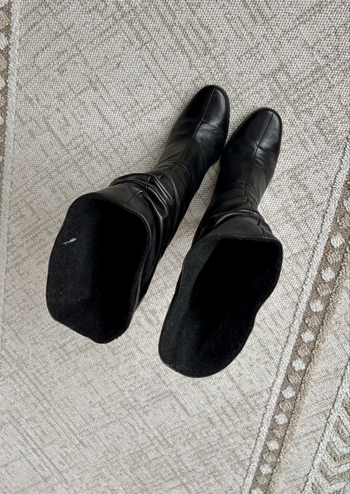 Kozaki damskie Wojas kozaczki skórzane czarne