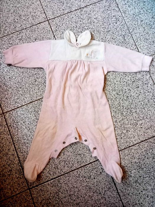 Baby-grow fofinho e quentinho de bebé 6-12 meses