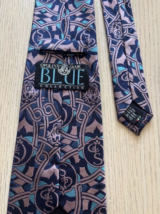 Комплект краватка+платок Opulent Shaik Blue Collection